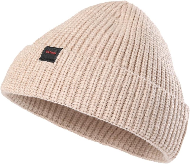 DASMINI Fisherman Beanie Hats for Men Women,Knit Trawler Skull Cap,Watch Cap,Spring Fall Winter Warm Short Hats - Image 1